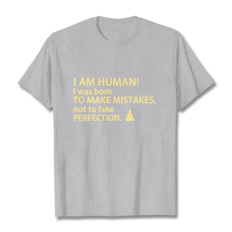 Buddha Stones I Am Human Tee T-shirt - Light Grey - 2XL - image 13