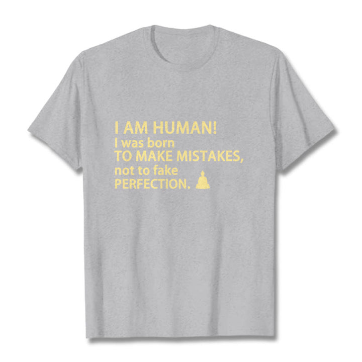 Buddha Stones I Am Human Tee T-shirt - Light Grey - 2XL - image 13