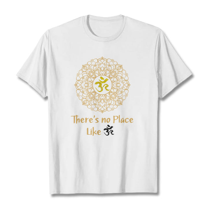 Buddha Stones There Is No Place Like Lotus Tee T-shirt - White - 2XL - image 7