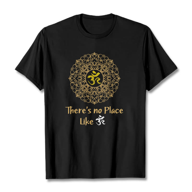 Buddha Stones There Is No Place Like Lotus Tee T-shirt - Black - 2XL - image 3