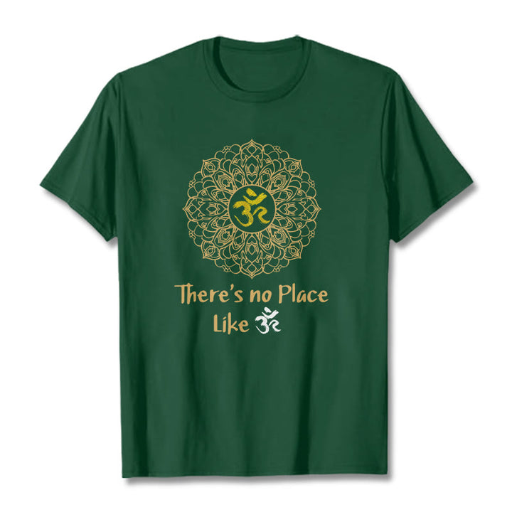 Buddha Stones There Is No Place Like Lotus Tee T-shirt - Forest Green - 2XL - image 1