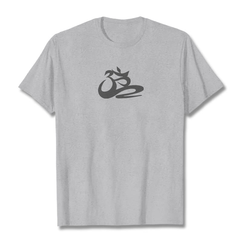 Buddha Stones OM Tee T-shirt - Light Grey - 2XL - image 20