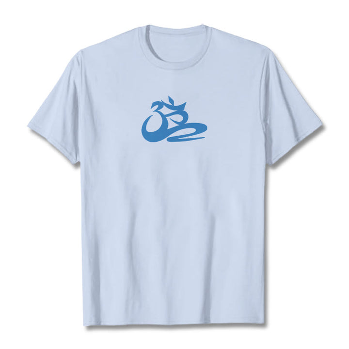 Buddha Stones OM Tee T-shirt - Light Cyan - 2XL - image 13
