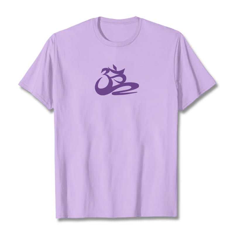 Buddha Stones OM Tee T-shirt - Plum - 2XL - image 1