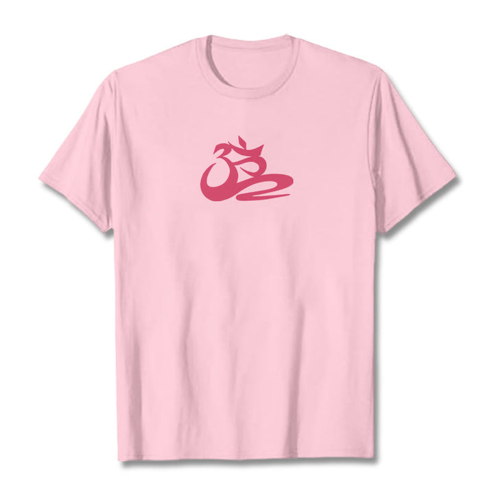 Buddha Stones OM Tee T-shirt - Light Pink - 2XL - image 14