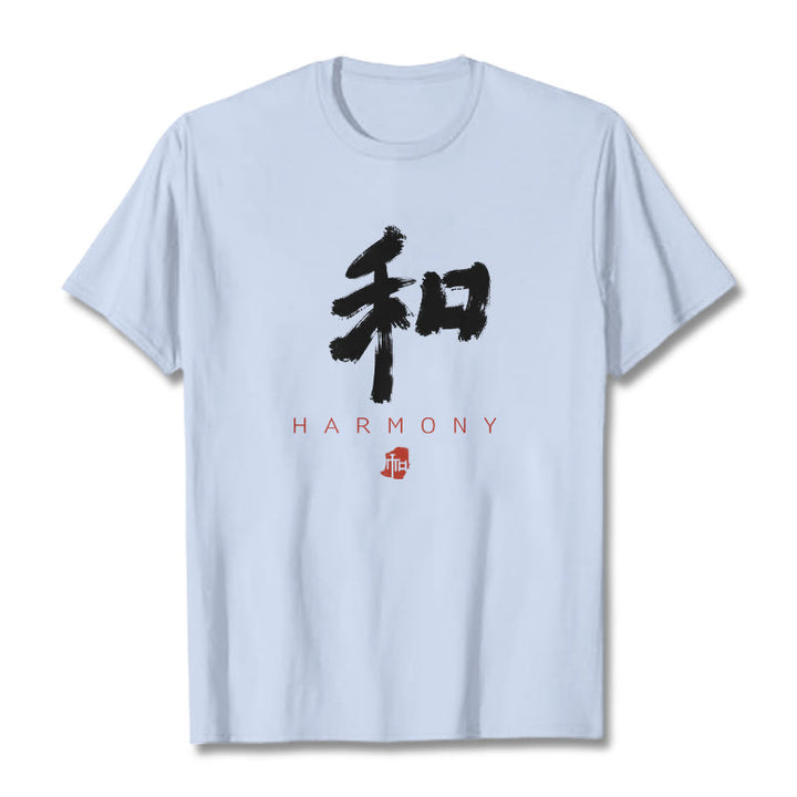 Buddha Stones He Harmony Tee T-shirt - Light Cyan - 2XL - image 11