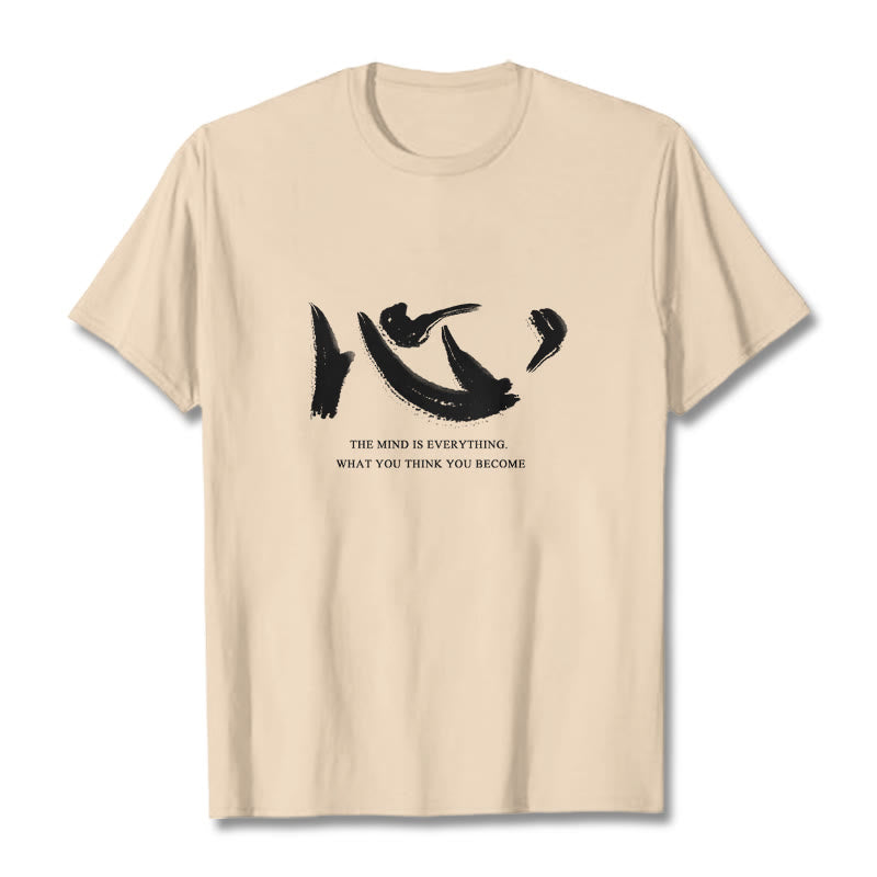 Buddha Stones Xin The Mind Is Everything Tee T-shirt - Bisque - 2XL - image 17