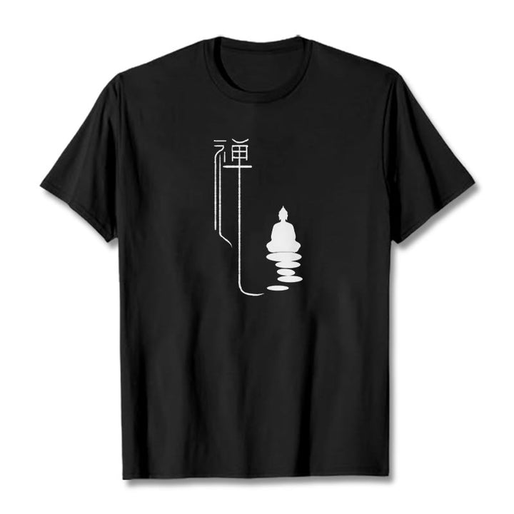 Buddha Stones Zen Buddha Tee T-shirt - Black - 2XL - image 5