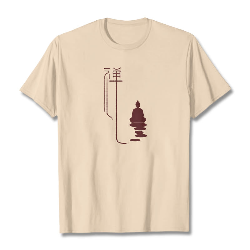 Buddha Stones Zen Buddha Tee T-shirt - Bisque - 2XL - image 1