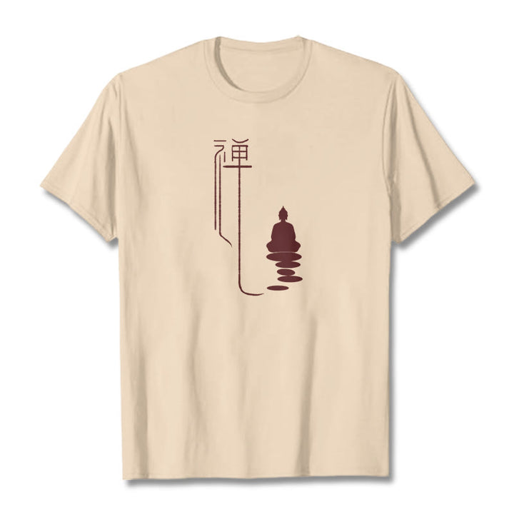 Buddha Stones Zen Buddha Tee T-shirt - Bisque - 2XL - image 1