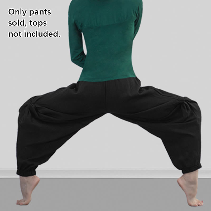 Buddha Stones Plain Color Modal Dance Yoga Breathable Pants