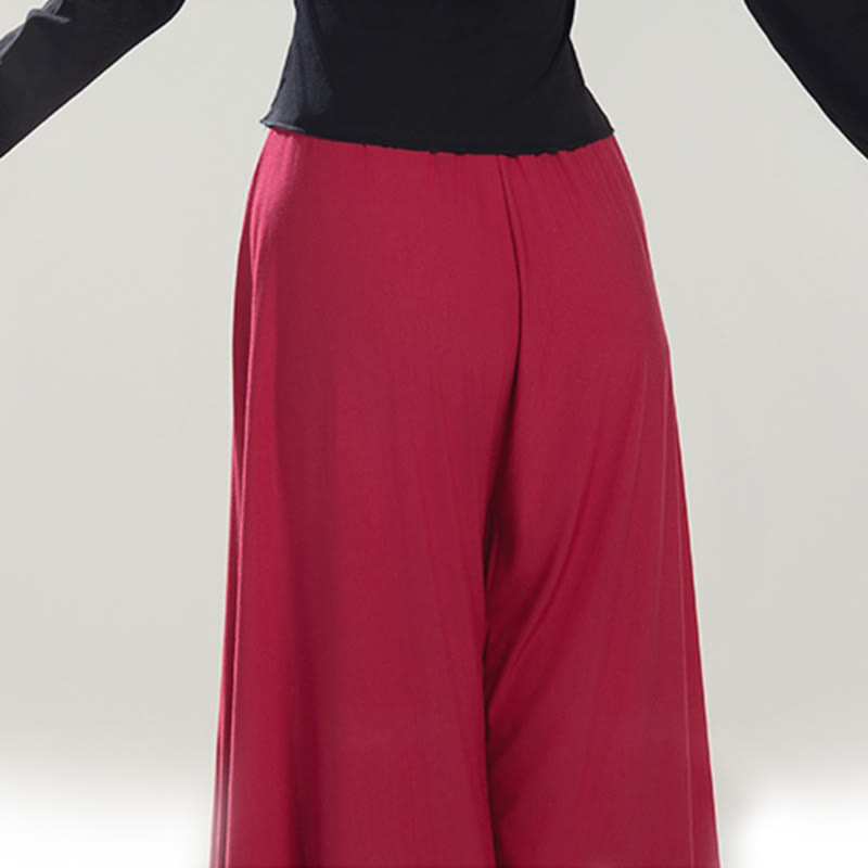 Buddha Stones Plain Color Modal Dance Yoga Breathable Pants