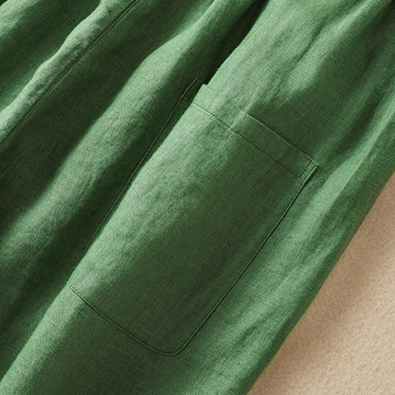 Buddha Stones Summer Women's Cotton Drawstring Harem Pants With Pockets - image 14