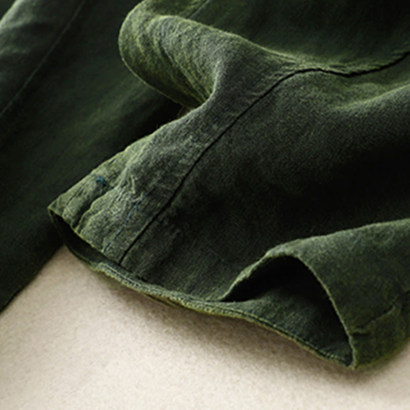 Buddha Stones Summer Women's Linen Drawstring Elastic Waist Harem Pants With Pockets - image 15