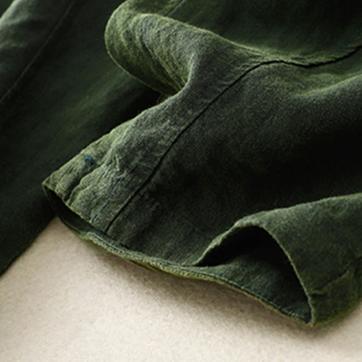 Buddha Stones Summer Women's Linen Drawstring Elastic Waist Harem Pants With Pockets - image 15