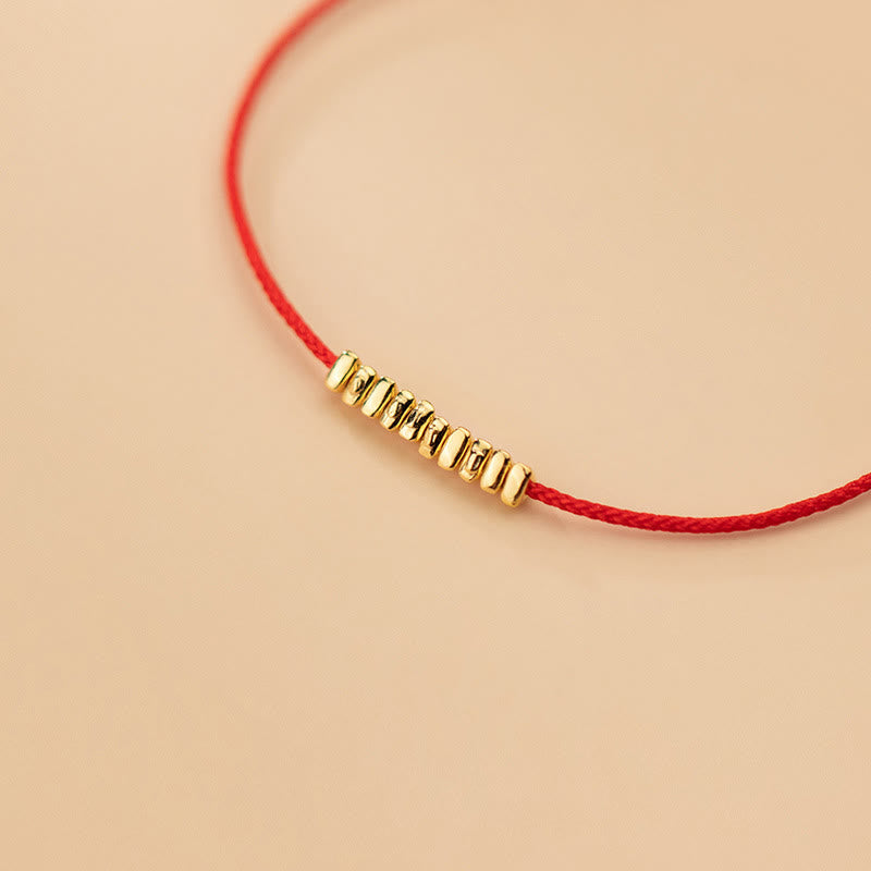 Buddha Stones Handmade 925 Sterling Silver Small Pieces Protection Braided Ultra-Thin Rope Bracelet - image 5