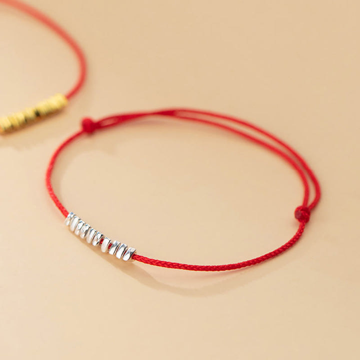 Buddha Stones Handmade 925 Sterling Silver Small Pieces Protection Braided Ultra-Thin Rope Bracelet - image 13