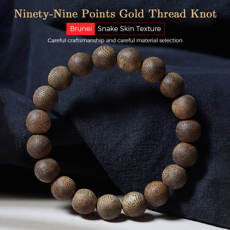 Buddha Stones Natural Brunei Texture Agarwood Strength Bracelet