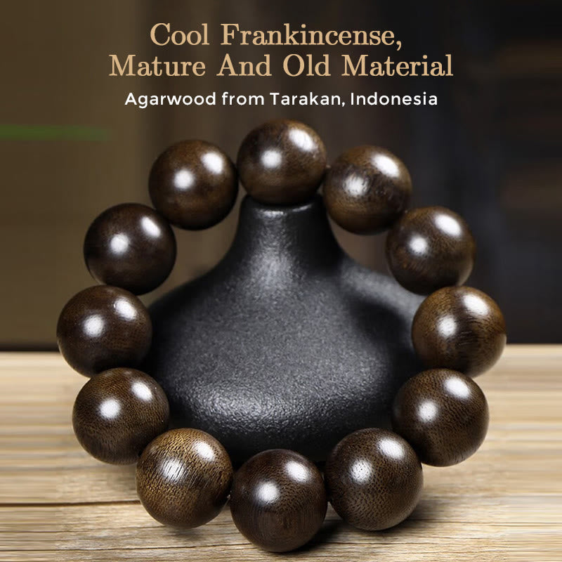 Buddha Stones Tarakan Basic Floating On Water Agarwood Peace Bracelet