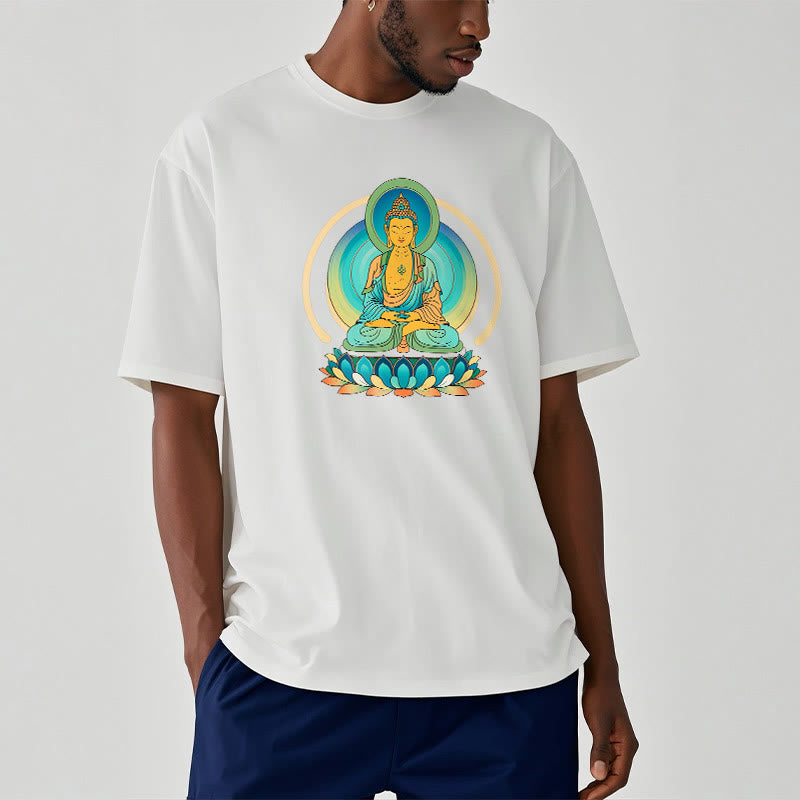 Buddha Stones Lotus Buddha Tee T-shirt