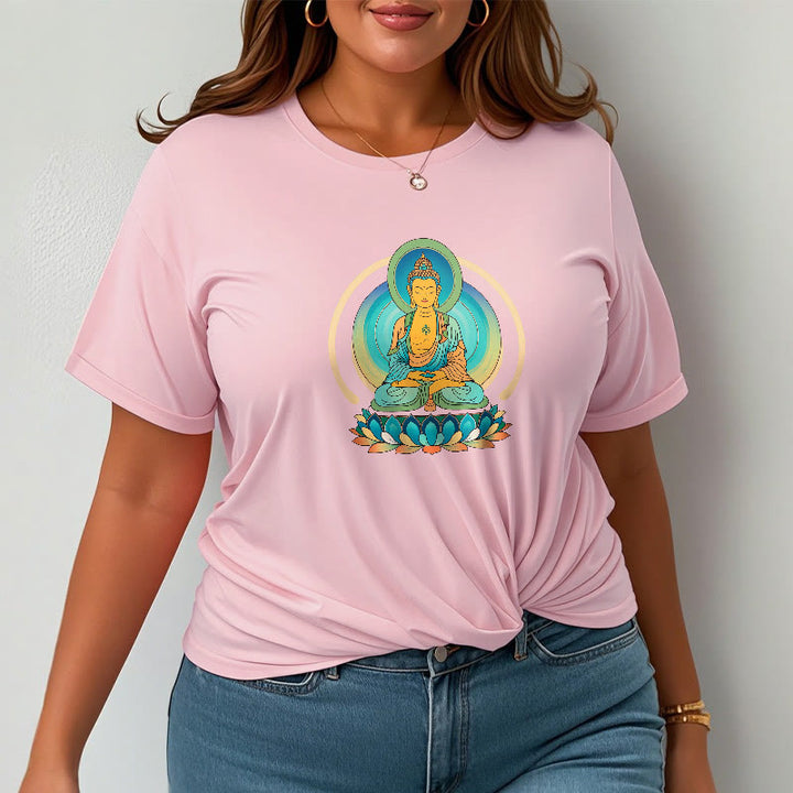 Buddha Stones Lotus Buddha Tee T-shirt