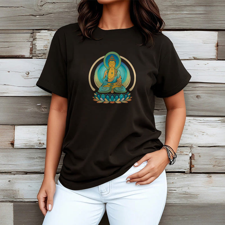 Buddha Stones Lotus Buddha Tee T-shirt