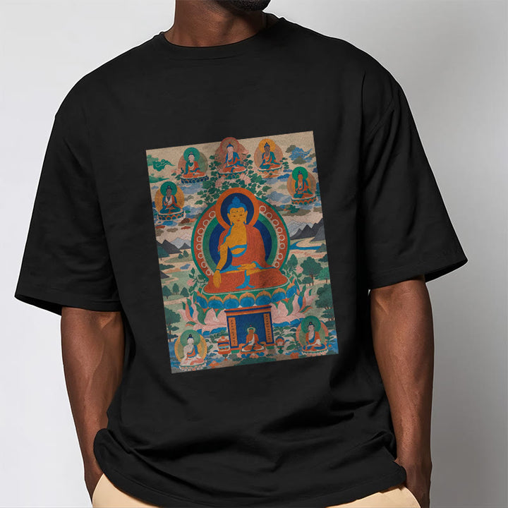 Buddha Stones The Medicine Buddha Sutra Transformed Into Art Tee T-shirt - image 7