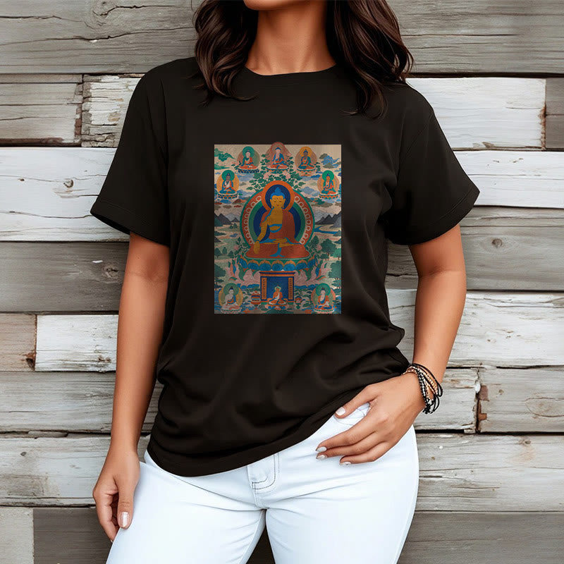 Buddha Stones The Medicine Buddha Sutra Transformed Into Art Tee T-shirt