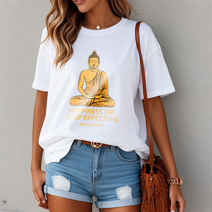 Buddha Stones Stop Expecting From others Buddha Tee T-shirt - image 9