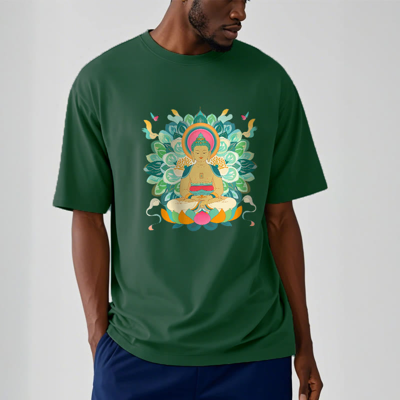 Buddha Stones Butterfly Lotus Buddha-Inspired Tee T-shirt - image 11