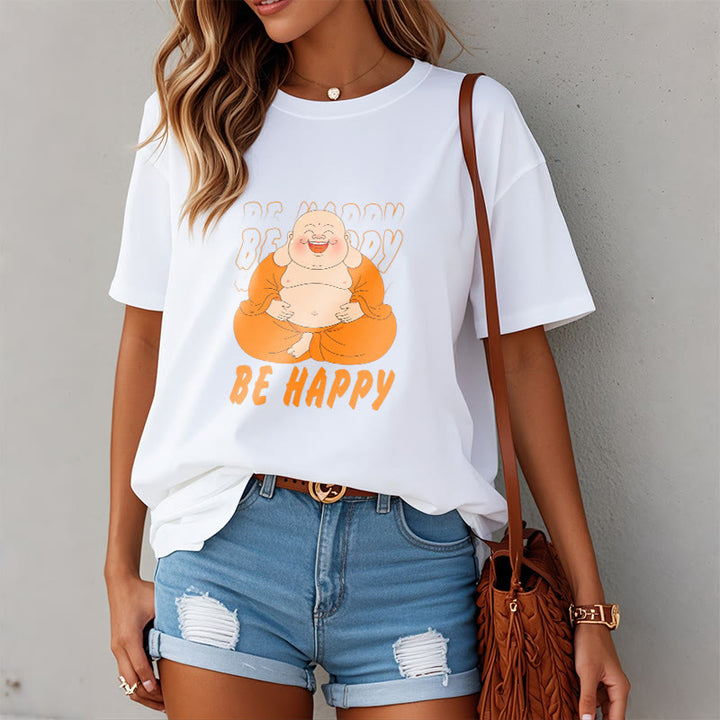 Buddha Stones Be Happy Tee T-shirt