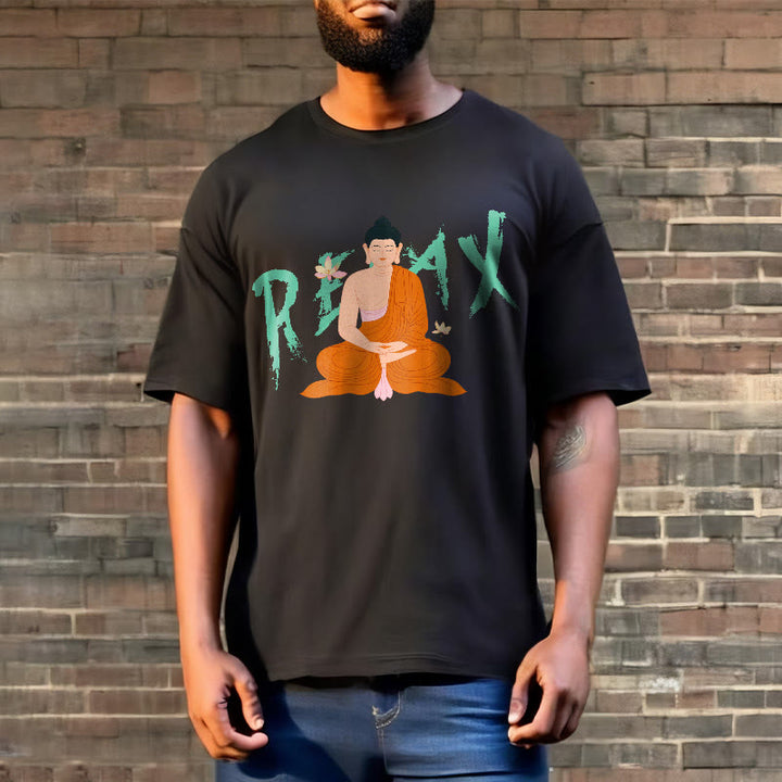 Buddha Stones RELAX Lotus Buddha Tee T-shirt - image 3