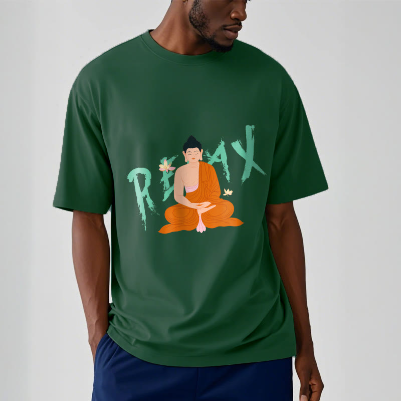 Buddha Stones RELAX Lotus Buddha Tee T-shirt