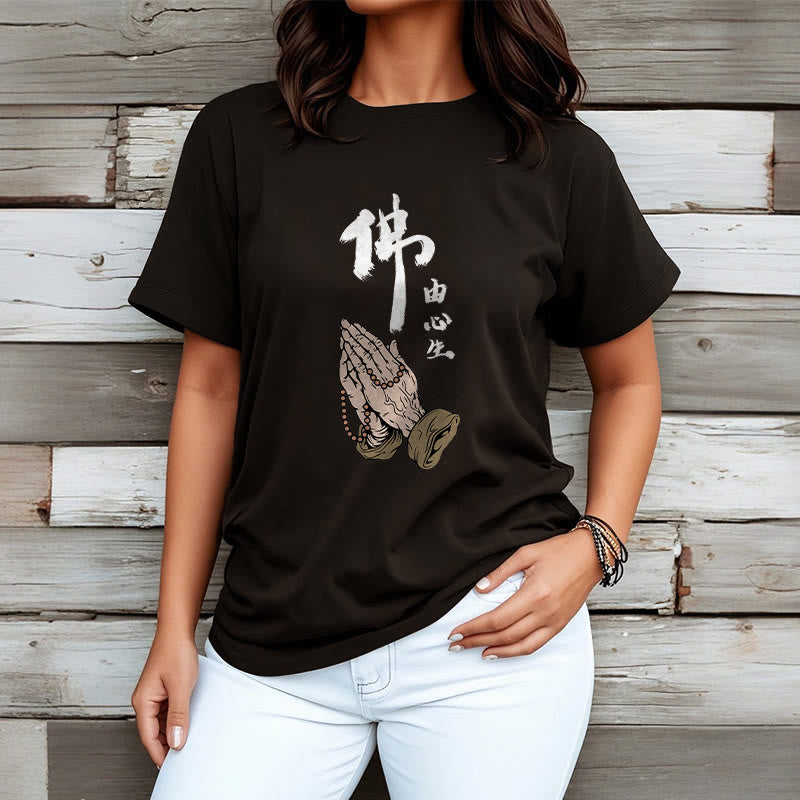 Buddha Stones Praying Tee T-shirt - image 5
