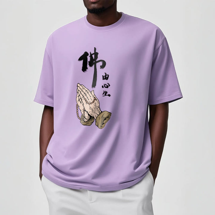 Buddha Stones Praying Tee T-shirt