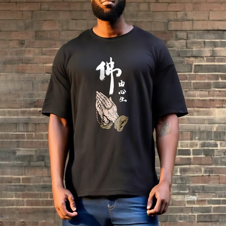 Buddha Stones Praying Tee T-shirt - image 7
