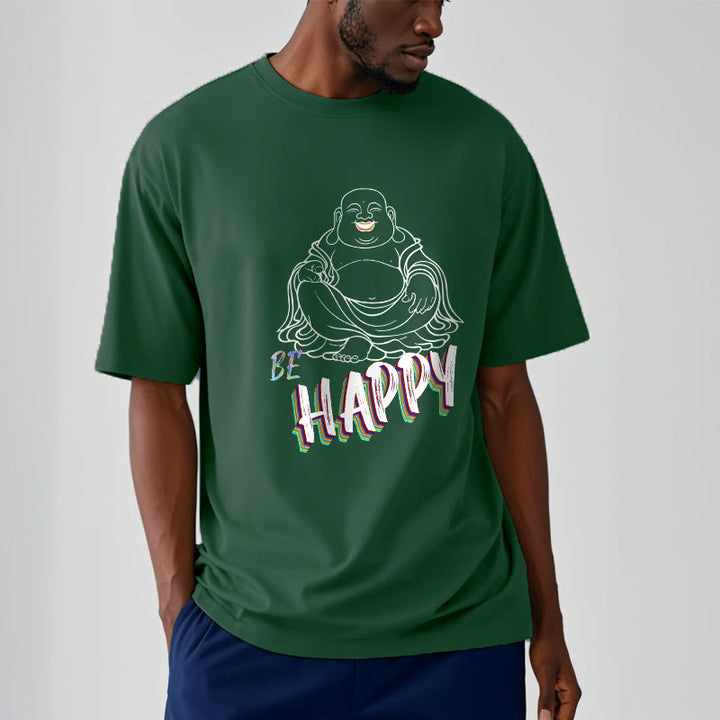 Buddha Stones BE HAPPY Laughing Buddha Tee T-shirt - image 12