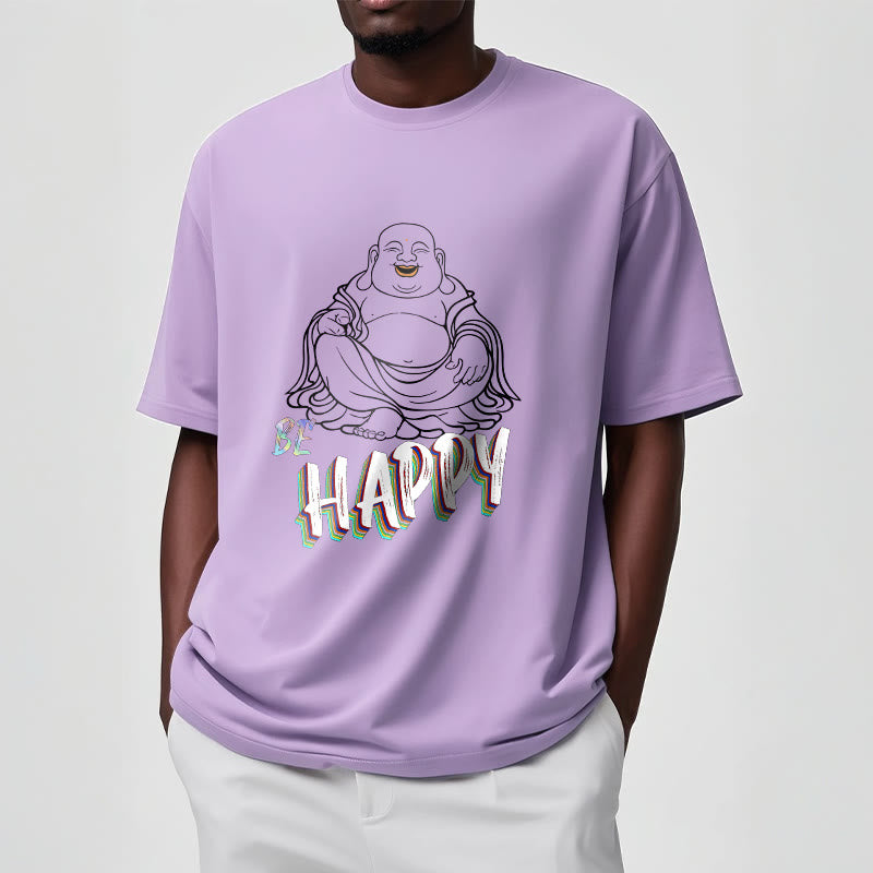 Buddha Stones BE HAPPY Laughing Buddha Tee T-shirt - image 18