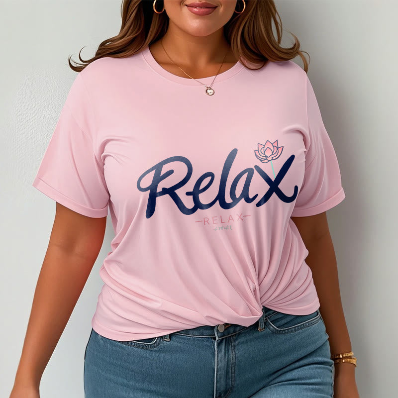 Buddha Stones RELAX Lotus Tee T-shirt