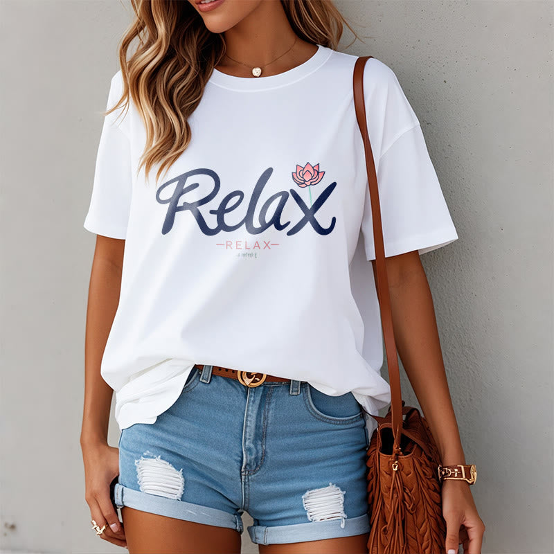 Buddha Stones RELAX Lotus Tee T-shirt - image 4