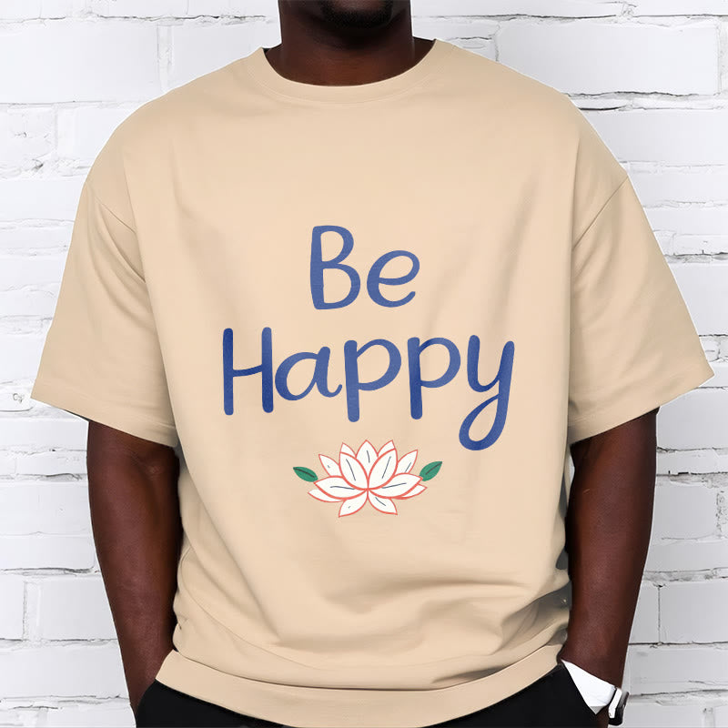 Buddha Stones Be Happy Lotus Tee T-shirt - image 9