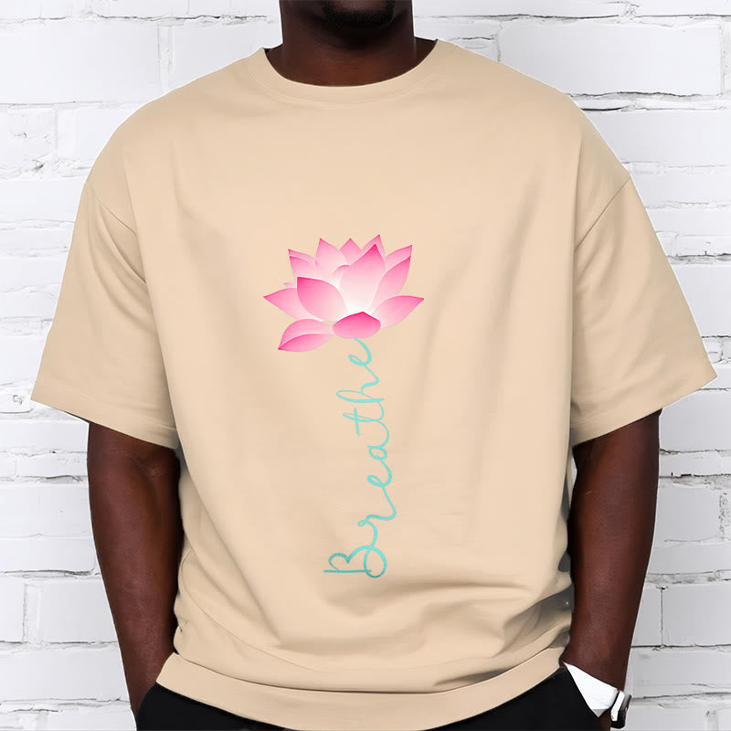 Buddha Stones BREATHE Lotus Tee T-shirt