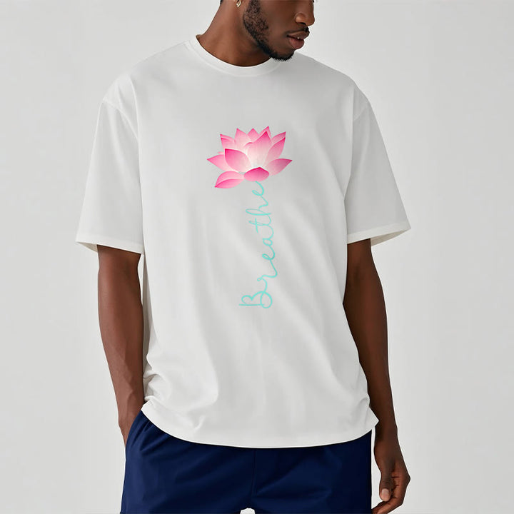 Buddha Stones BREATHE Lotus Tee T-shirt - image 1