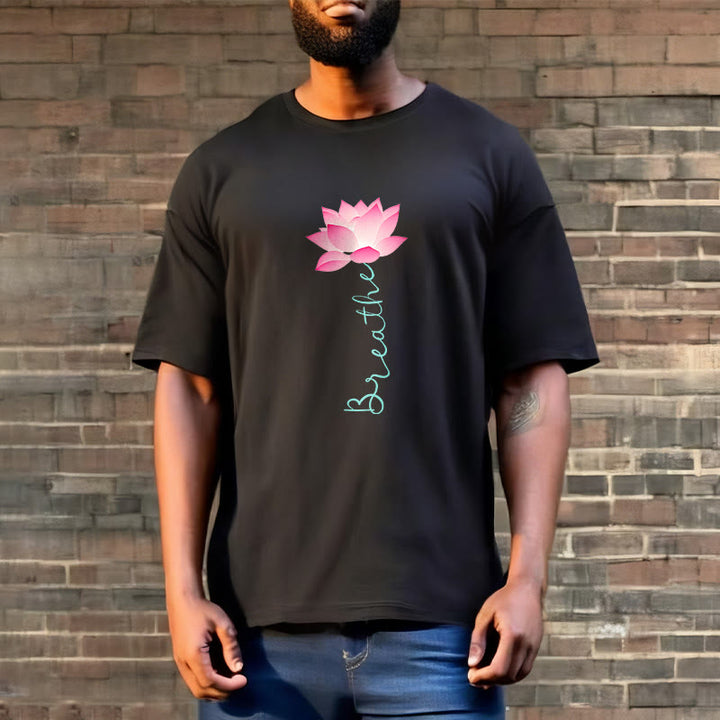 Buddha Stones BREATHE Lotus Tee T-shirt