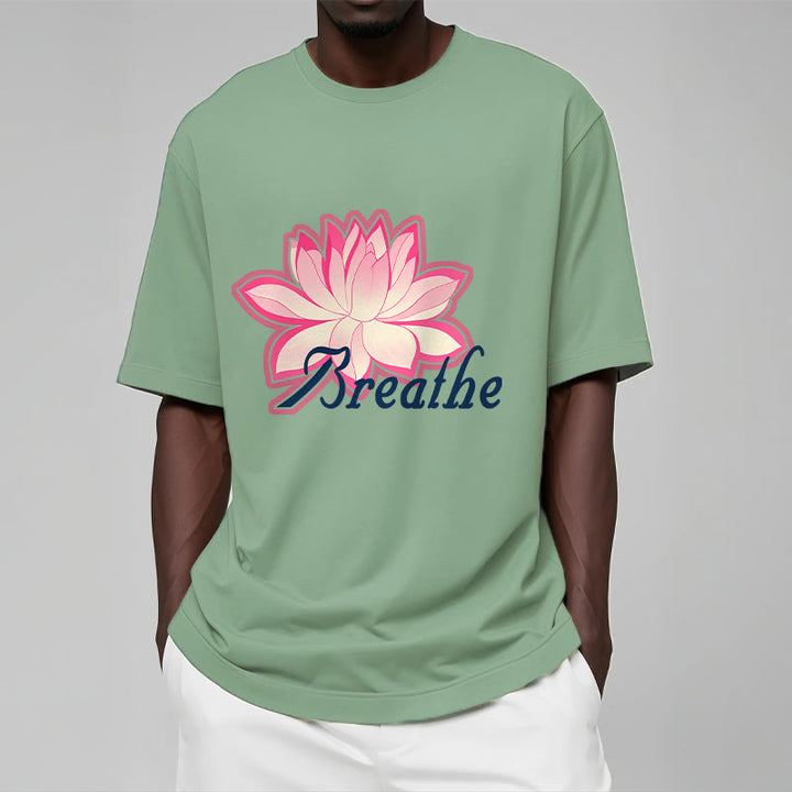 Buddha Stones BREATHE Lotus Flower Tee T-shirt - image 15