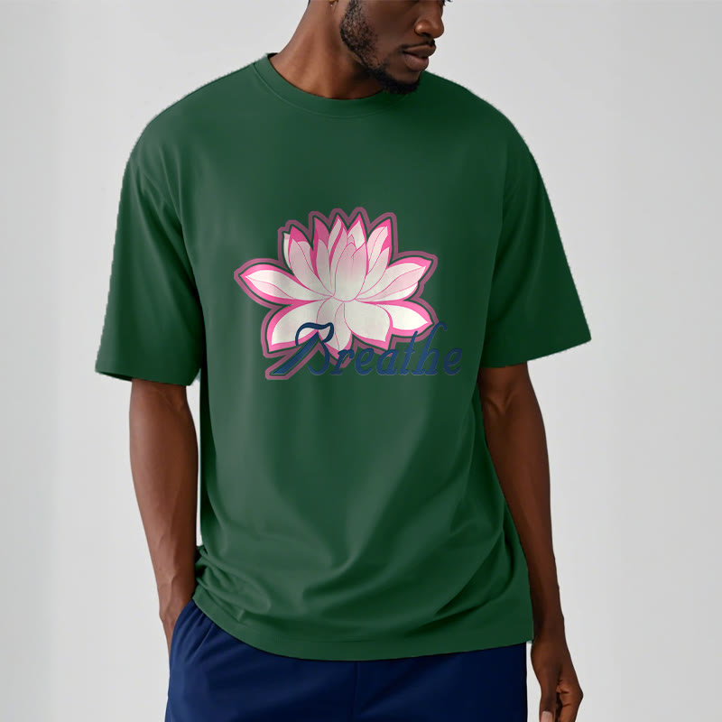 Buddha Stones BREATHE Lotus Flower Tee T-shirt - image 11