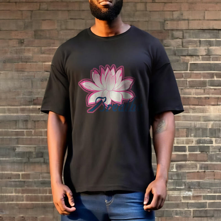 Buddha Stones BREATHE Lotus Flower Tee T-shirt - image 6