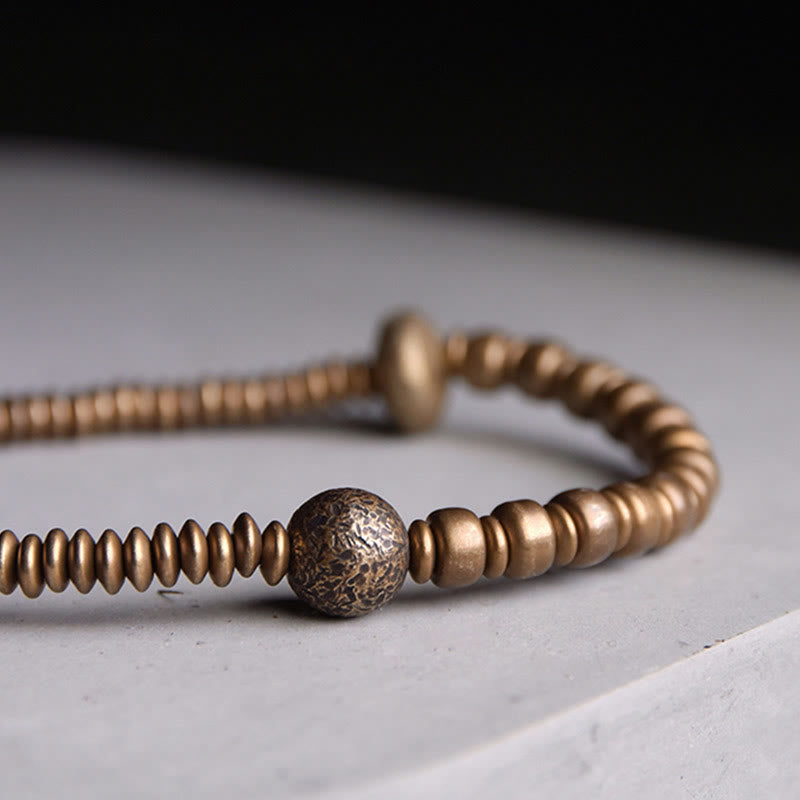 Buddha Stones Balance Copper Luck Brass Bracelet