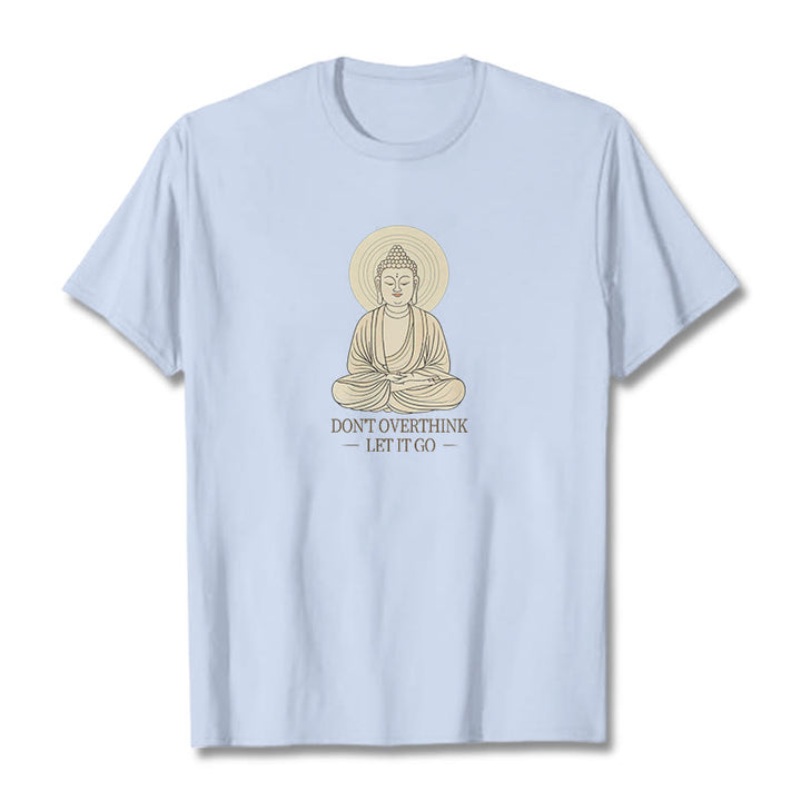 Buddha Stones Don't Overthink Tee T-shirt - LightCyan - 2XL - image 19