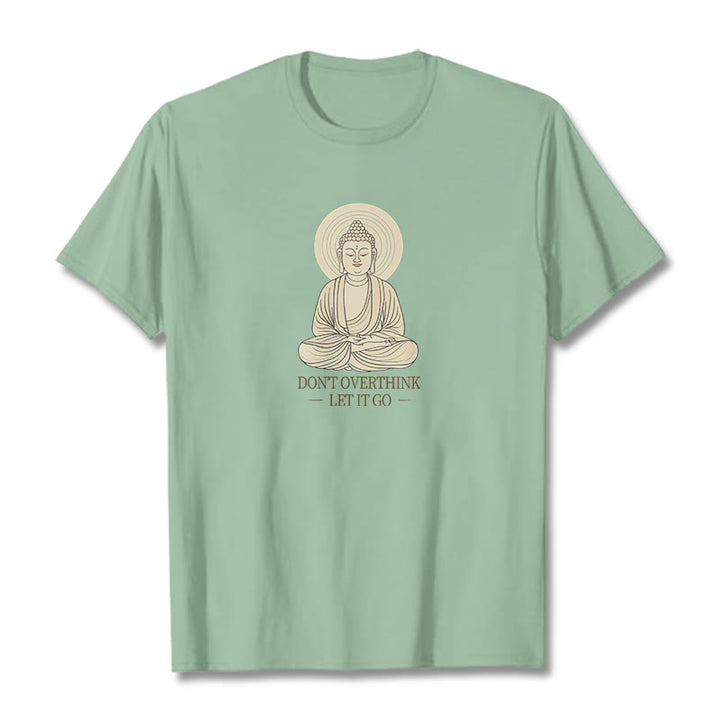 Buddha Stones Don't Overthink Tee T-shirt - PaleGreen - 2XL - image 15